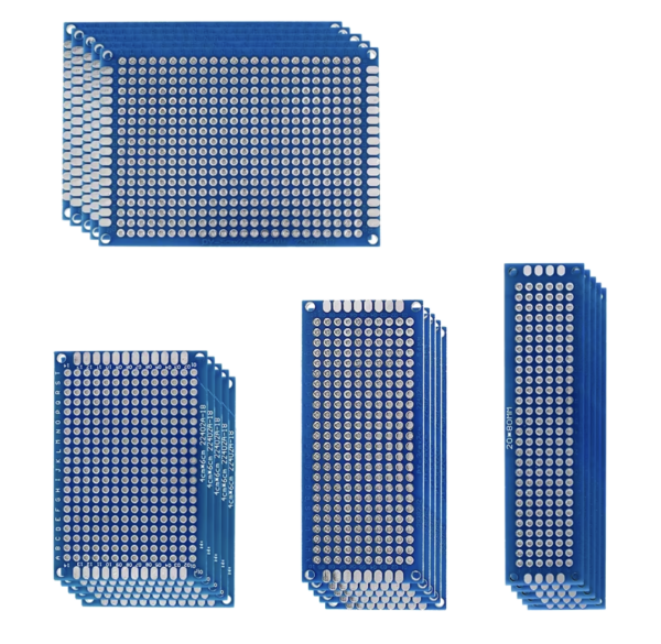 Double sided PCB kit Board Breadboard Universal PCB Experiment Blue Prototype Circuit Boards Diy